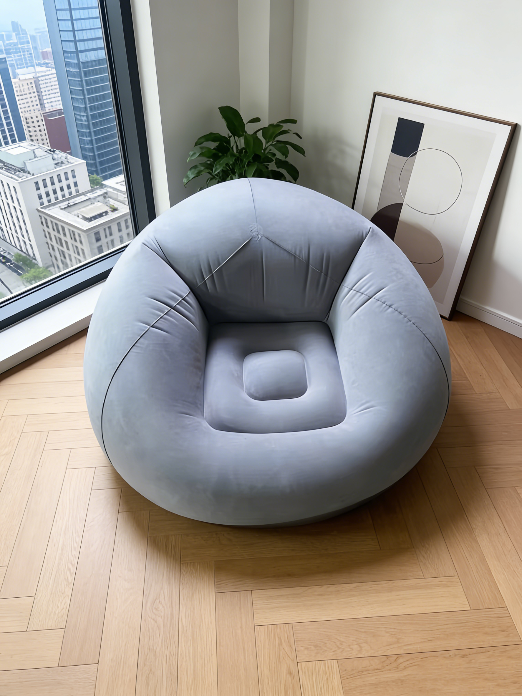 Canapé gonflable rond portable - Outdoor Camping Loveseat avis et prix