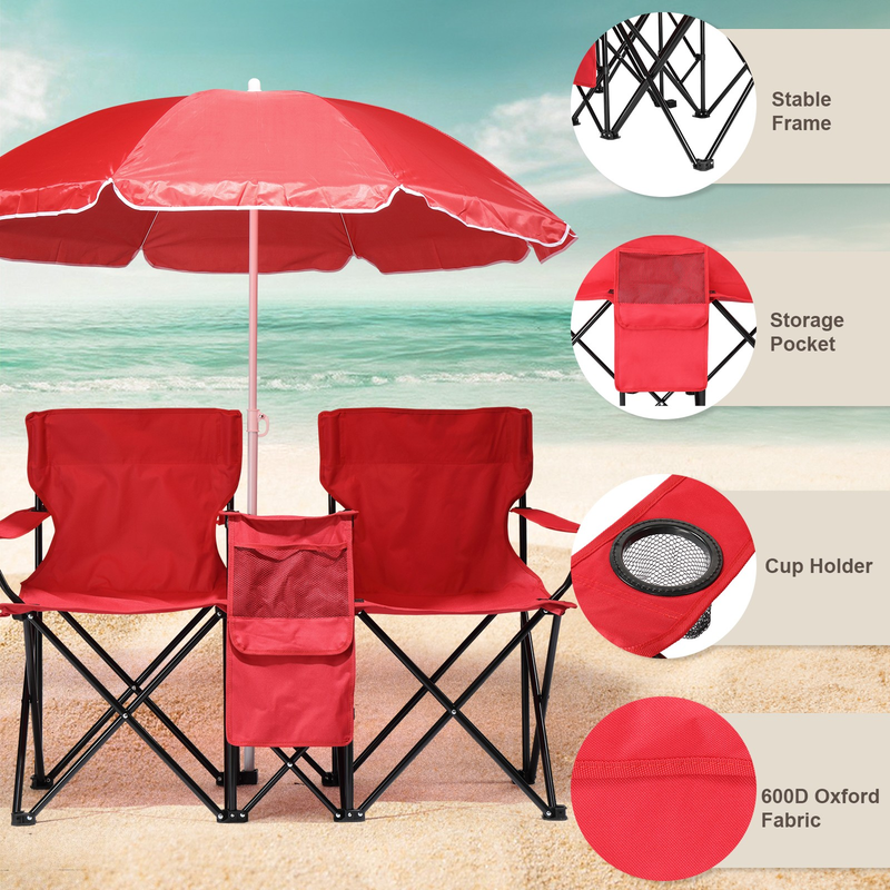 Chaises de pique-nique pliante - Outdoor Camping Umbrella avis et prix