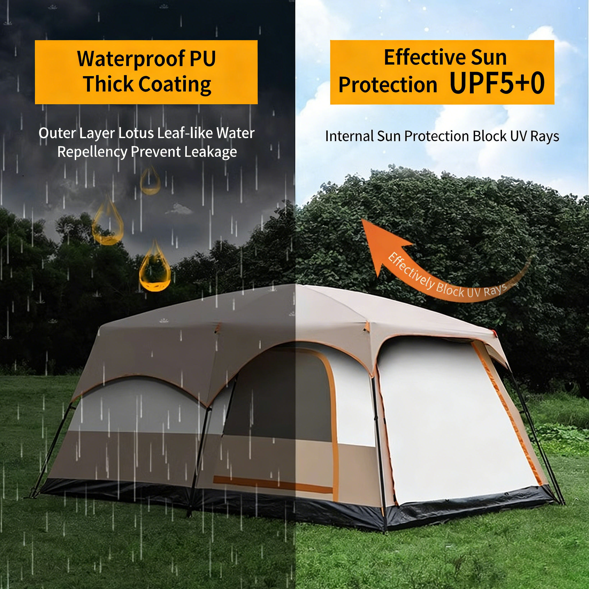 Tente de camping de luxe de gr - Outdoor Camping Tent Waterproof avis et prix