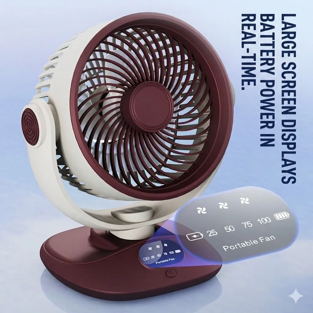 Ventilateur de bureau recharge - Camping Quiet avis et prix
