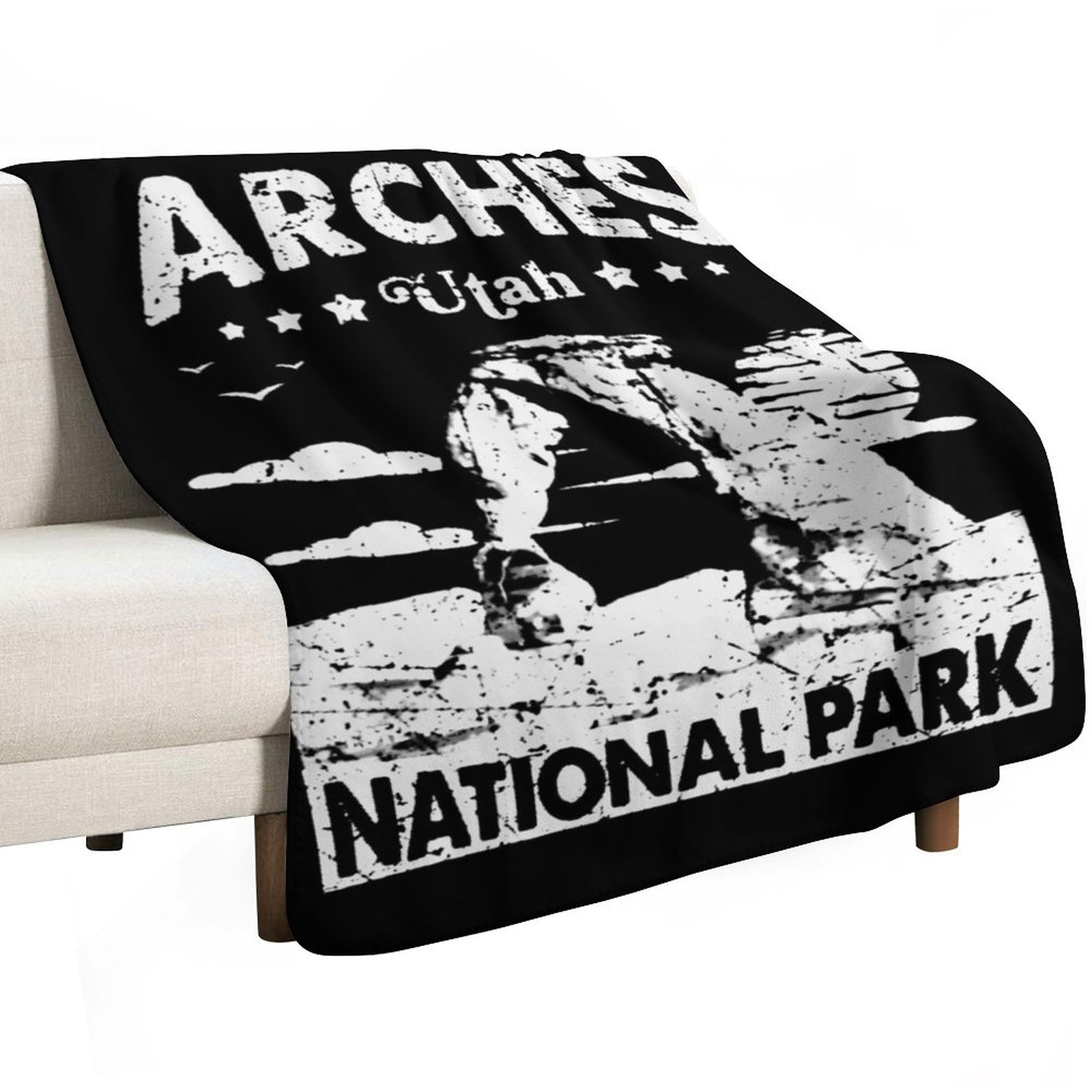 Couverture décorative vintage  - Outdoor Camping Utah avis et prix